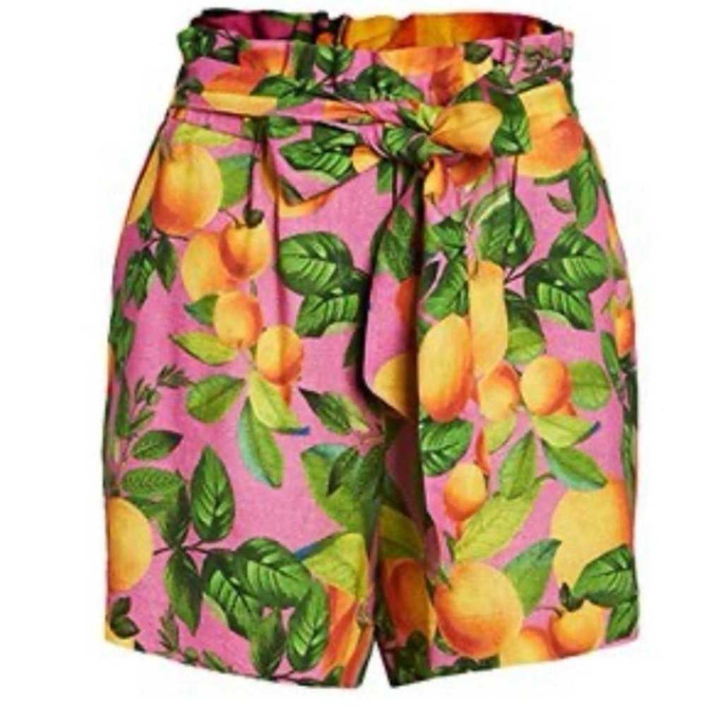NWT Farm Rio Sunset Shorts with oranges Size Small